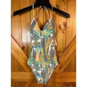 Salt Life swimsuit one piece tropical white size petite XS nwt (0137)